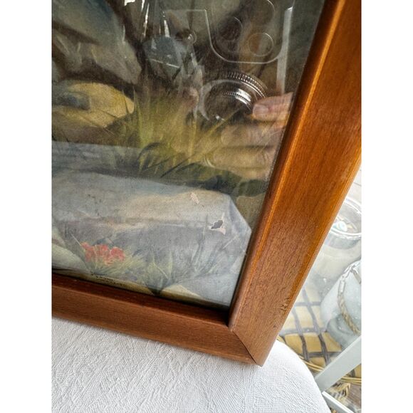 Vintage Jesus print; Jesus with lambs gorgeous - Picture 3 of 6